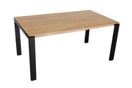 Gardeko Holztisch verlängerbar 160 x 90 Ausziehtisch Eiche