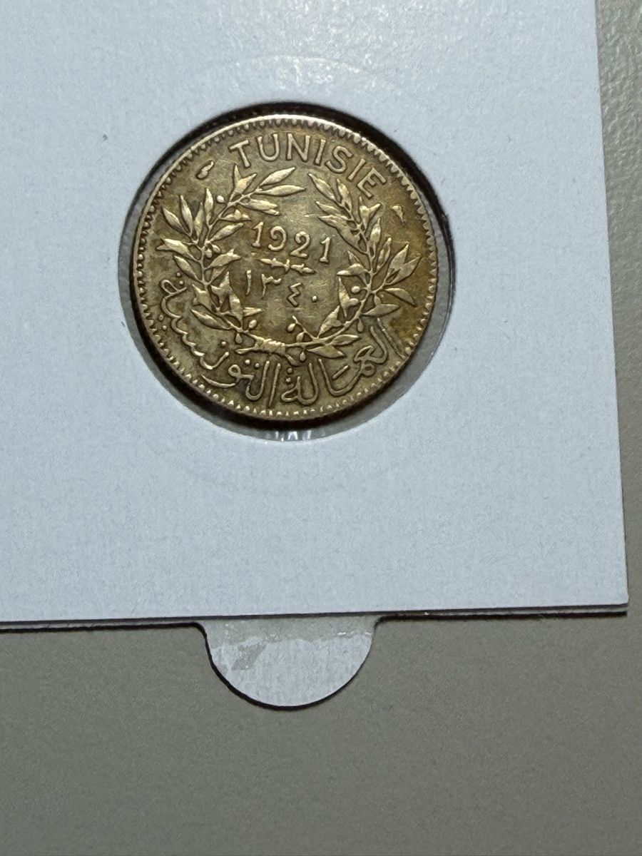 Tutti le monete: Tunisie - 1 franc - 1921  – Usato da Payerne venduto da Mike1682 1