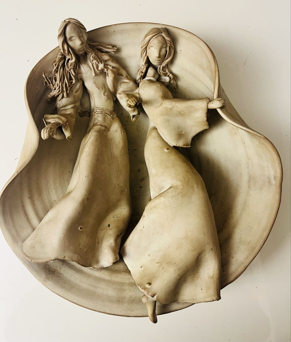 Sculptures & Statues: Keramik Wandbild, Damen Relief, Handarbeit – D'occasion à Hergiswil NW par WoDu