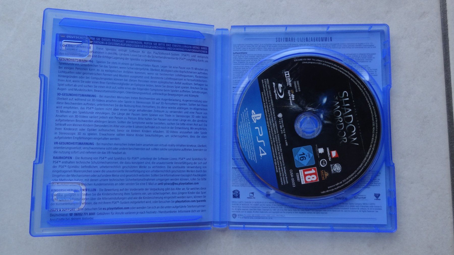 Spiele: PS4 Mordors Schatten – Gebraucht aus Fahrwangen von floret2 2