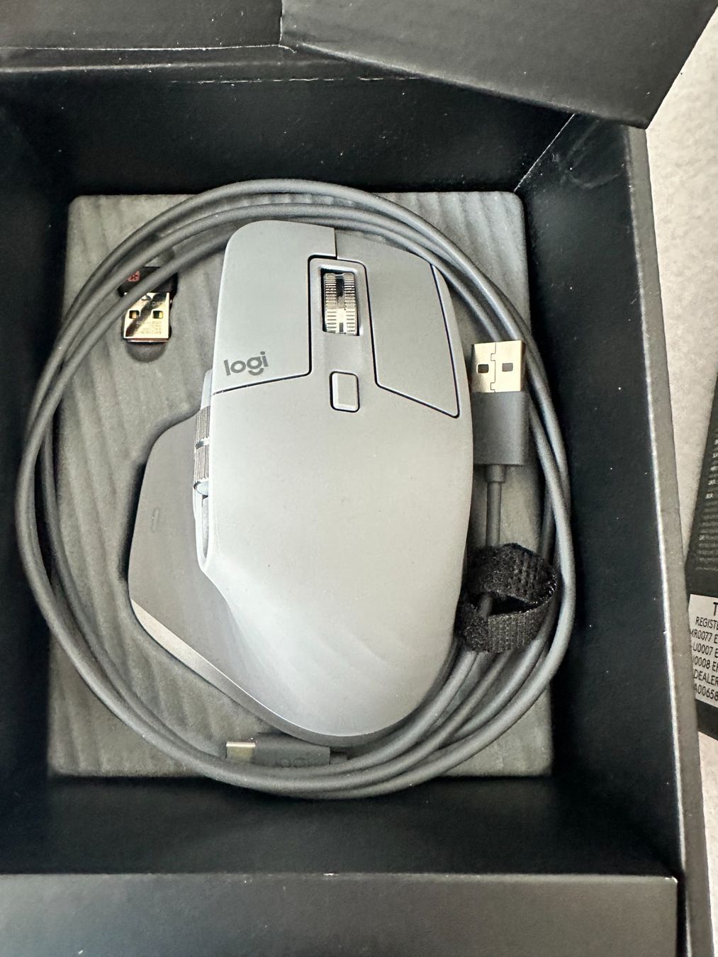 Logitech Mouse: Logitech MX 3 Master High-End Bluetooth Maus – Mid Gray – Nuovo e nell'imballaggio originale da Abtwil AG venduto da MaVo.0710 3