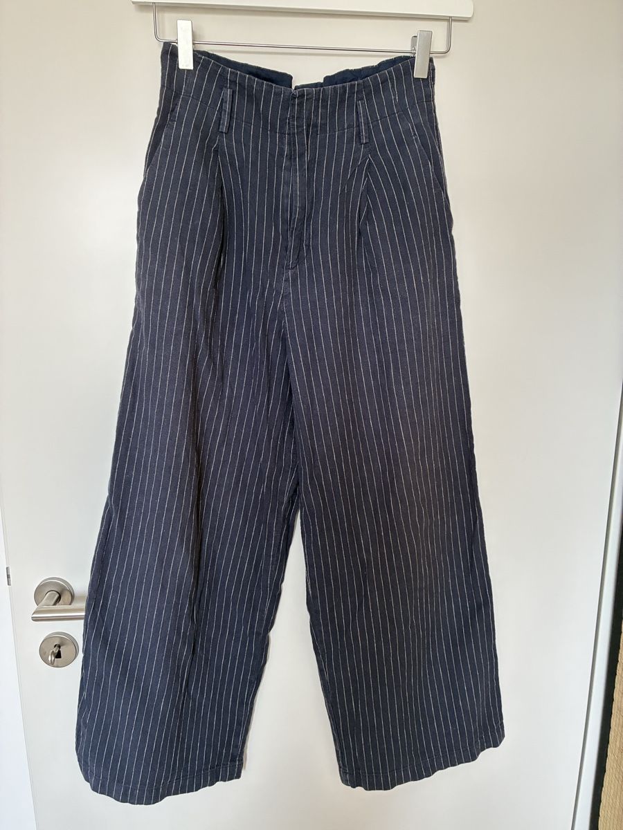 Uniqlo Pantaloni: Hose dunkelblau gestreift UNIQLO Grösse S  – Usato da Romanshorn venduto da phe_qs2q