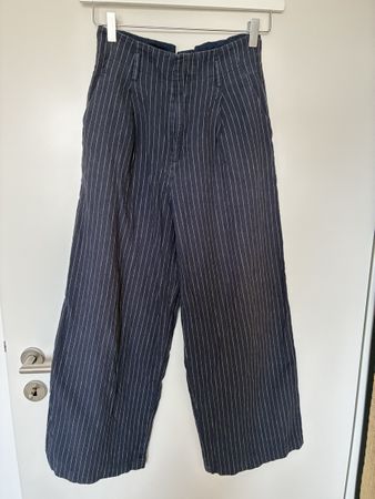 Hose dunkelblau gestreift UNIQLO Grösse S 
