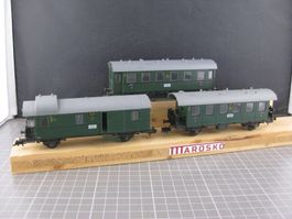 Fleischmann 3 DRG Oldtimerwagen, ohne OVP, mit Fleischmann P