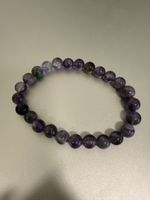 Bracelet en améthyste violette, bijou ésotérique 💜🔮 (52)