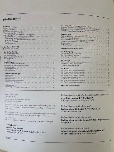 Libri: Bucheli 271 Reparaturanleitung Simca Oldtimer – Usato da Hedingen venduto da mg1948_er 1