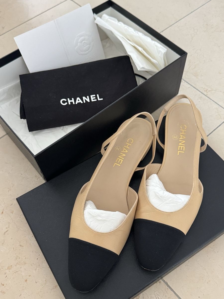 Chanel Chaussures femmes: Chanel Slingback Classic beige Gr 40.5 Full Set – D'occasion à Wädenswil par Isa_belle28