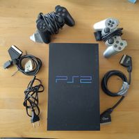 Playstation 2 Fat PS2 Konsole mit 2 Controlern