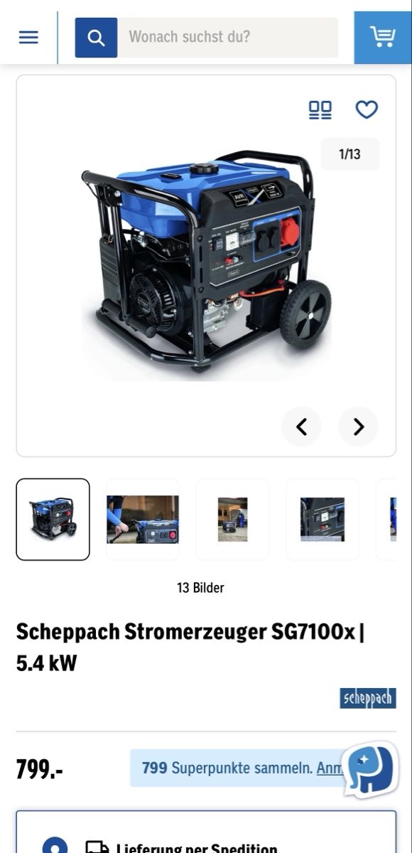 Scheppach Générateurs de courant: Scheppach Stromerzeuger – Neuf (Voir description) à Sirnach par MotionModular 3