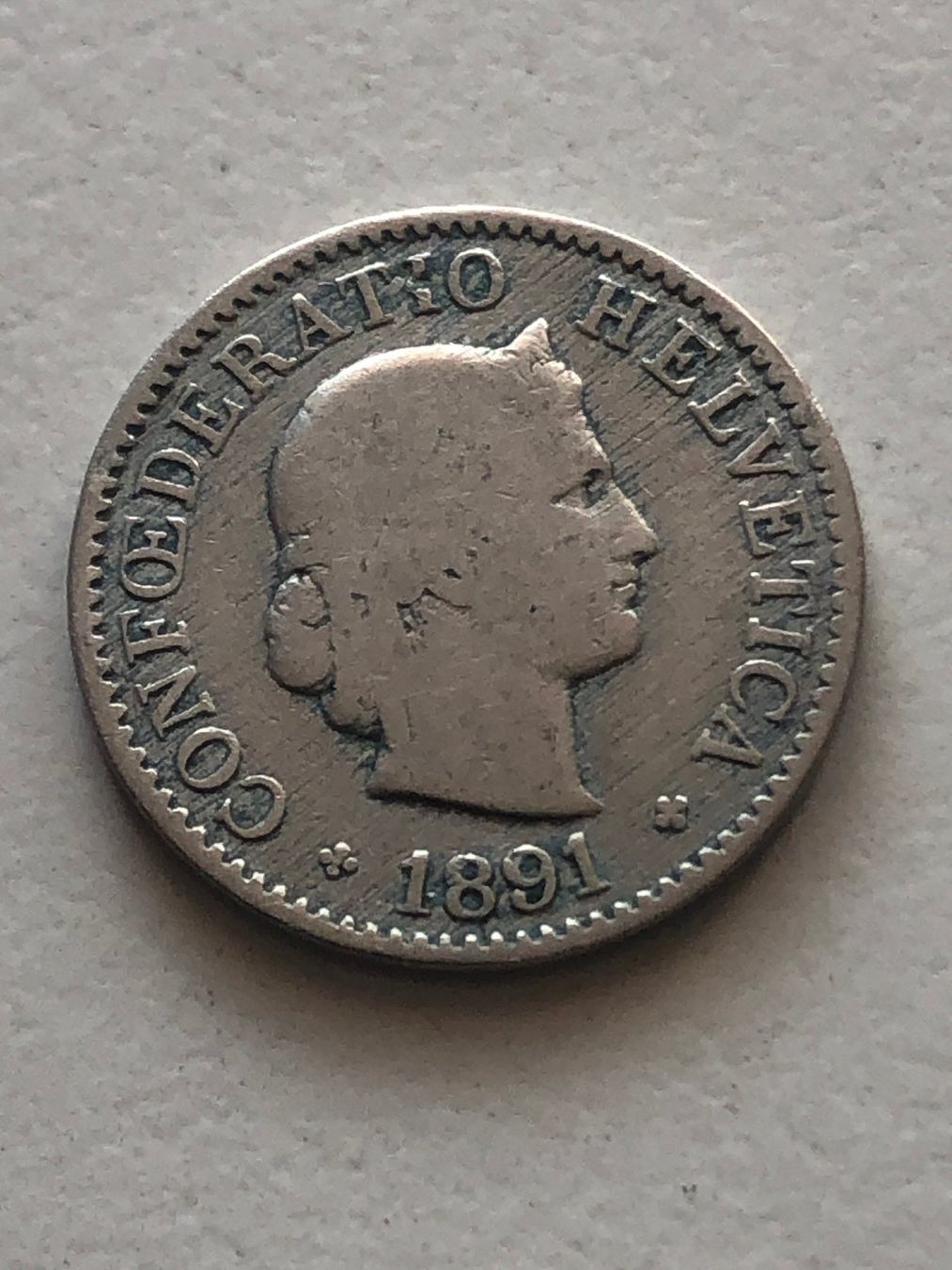 Tutti le monete: 5 Rp. 1891 – Usato da Schötz venduto da Odpa