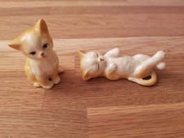 Porzellan Katzenpaar