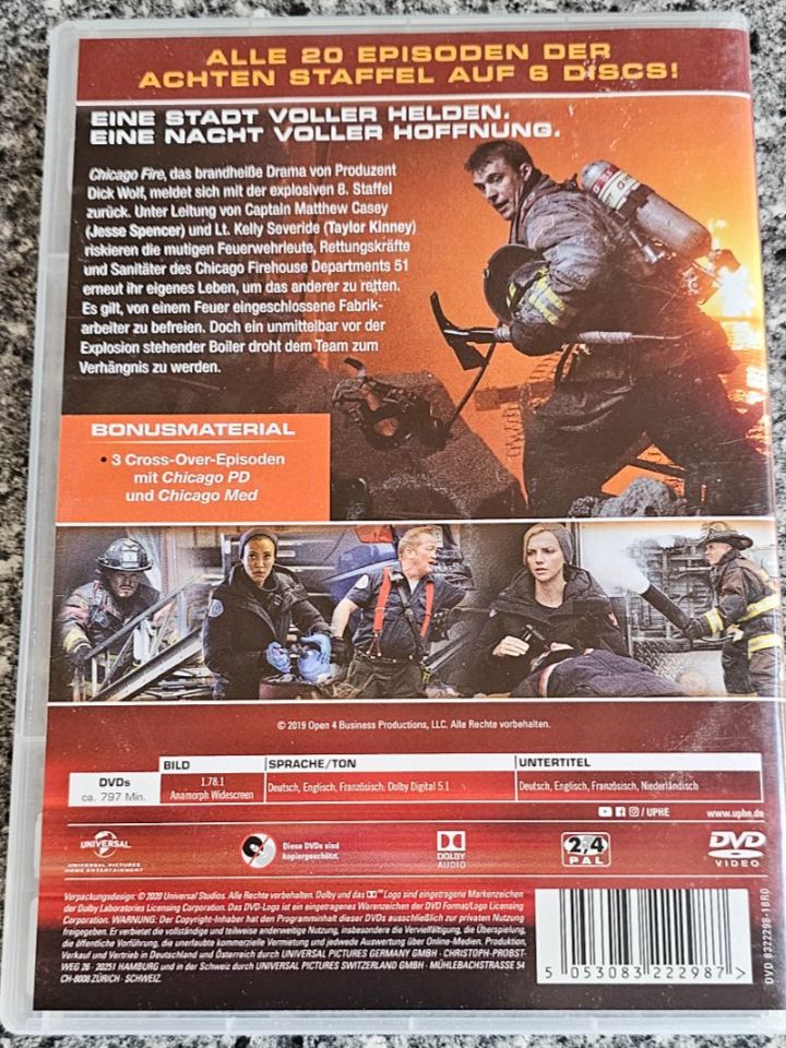 Alle DVDs: CHICAGO FIRE- Staffel 8/ 6 DVD – Gebraucht aus Geuensee von jes_9xyk 1