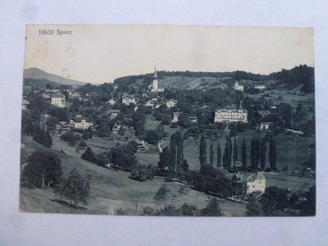 Cartoline postali: Ansichtskarte Spiez um 1924 – Usato da Walkringen venduto da Casablanca777