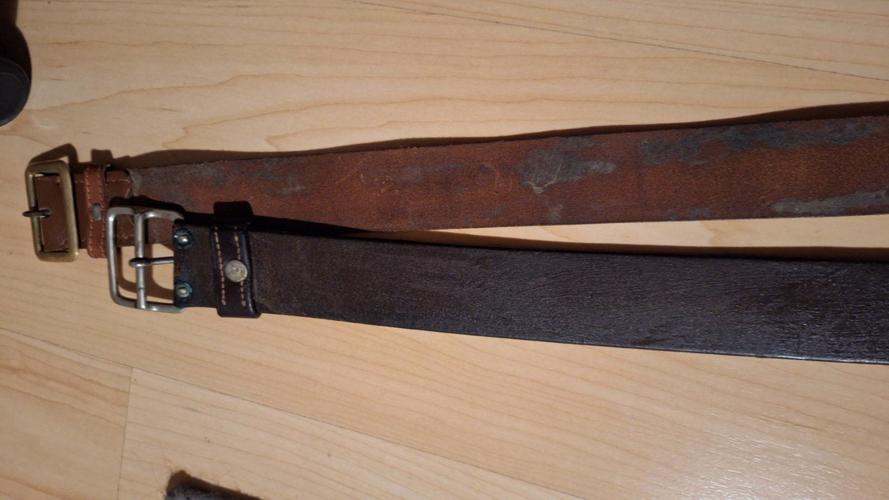Cinture: 2 alte Ledergürtel , braun – Usato da Dornach venduto da majo8689 7