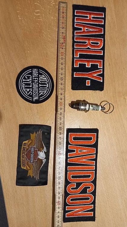 Harley-Davidson Toppe: Harley Davidson Aufnäher Patch Bild Totenkopf Skull – Usato da Schupfart venduto da Bluelightning 4