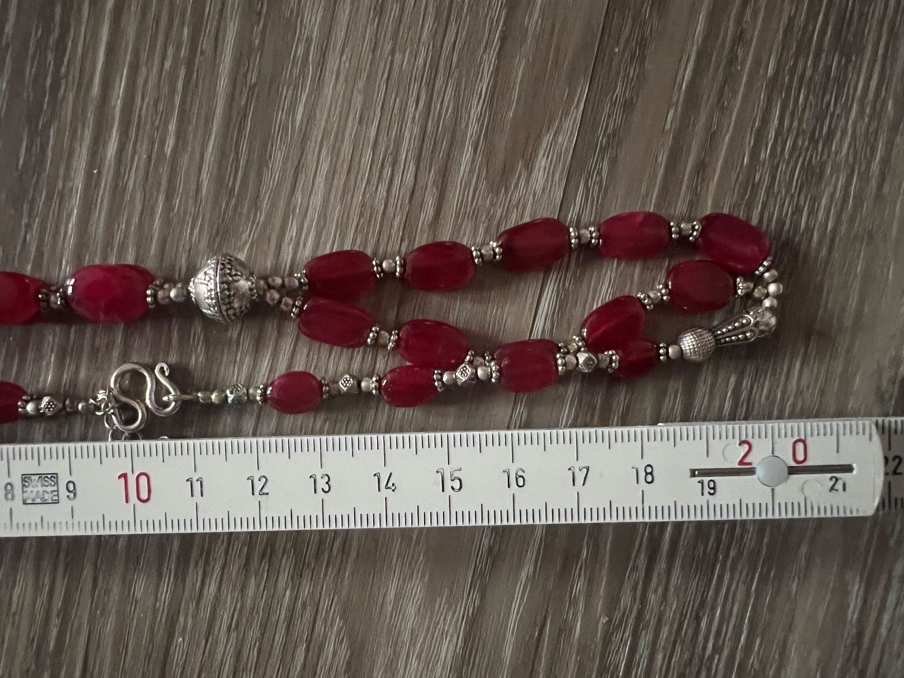Catenine: Hübsches Kette mit Silber und Rubin – Usato da Neerach venduto da romiping 8