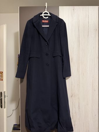 Manteau long MaxMara Studio bleu marine classique