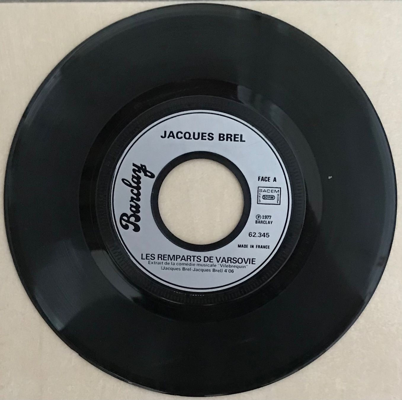 Dischi in vinile: JACQUES BREL - LES REMPARTS DE VARSOVIE – Usato da Bussigny venduto da vinyl-pas-cher