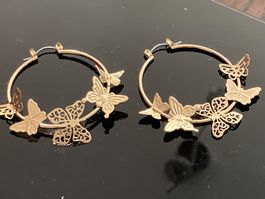 Boucles d’oreilles en métal doré