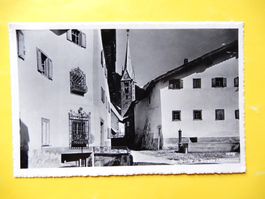 Foto AK - Dorfpartie in Bergrün - (Albulatal)