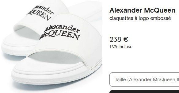 Alexander Mcqueen Scarpe da uomo: Alexander McQUEEN  Flip-Flops  .45.5 – Usato da Collonges venduto da arashee 4