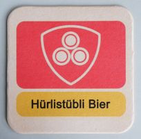 🔴 Brauerei Hürlimann Bier Bierteller Bierdeckel Hürlistübli