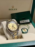 Montre Rolex Daytona or acier cadran or comme neuf