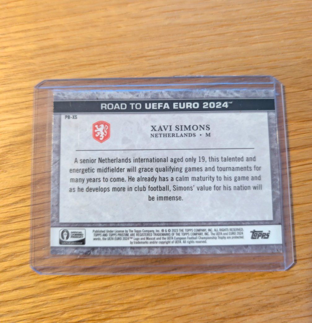 Topps Carte collezionabili: Xavi Simons - Topps - Pristine Borders - National Debut – Usato da Zürich venduto da Brunsketti 1
