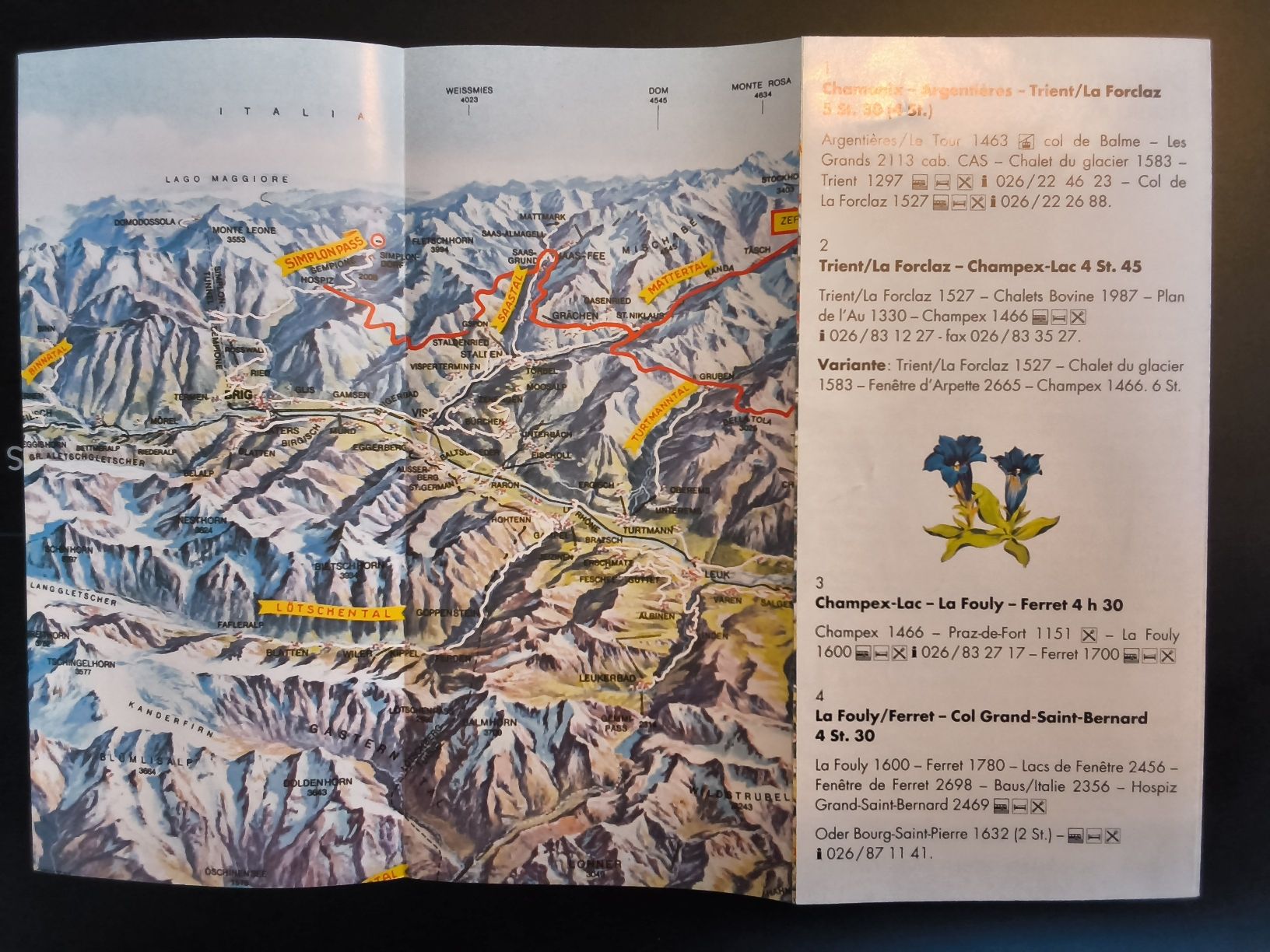 Landkarten & Atlanten: Set Prospekte + Wanderkarten Simplon  -> Wallis – Gebraucht aus Hallau von histoiremerveilleuse 5