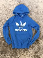 Felpa con Cappuccio Adidas Originals Trefoil Blu – Taglia S 