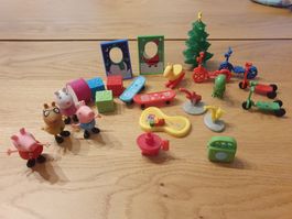 Peppa Pig Figuren und Zubehör Set Konvolut 24 Teile 