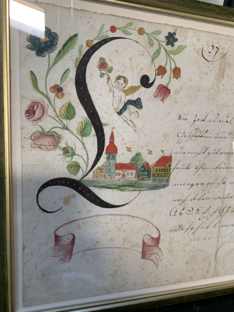 Gemälde: Appenzeller Osterschrift ca 1880 – Gebraucht aus Wolfhalden von SecondAntique 1