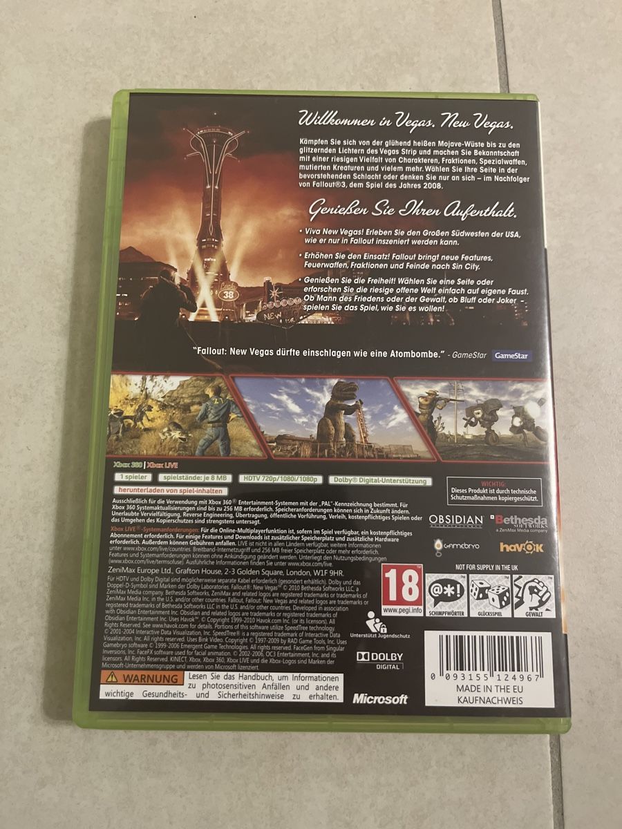Giochi: Fallout New Vegas Xbox 360 – Usato da Suhr venduto da SchnapperCH 1