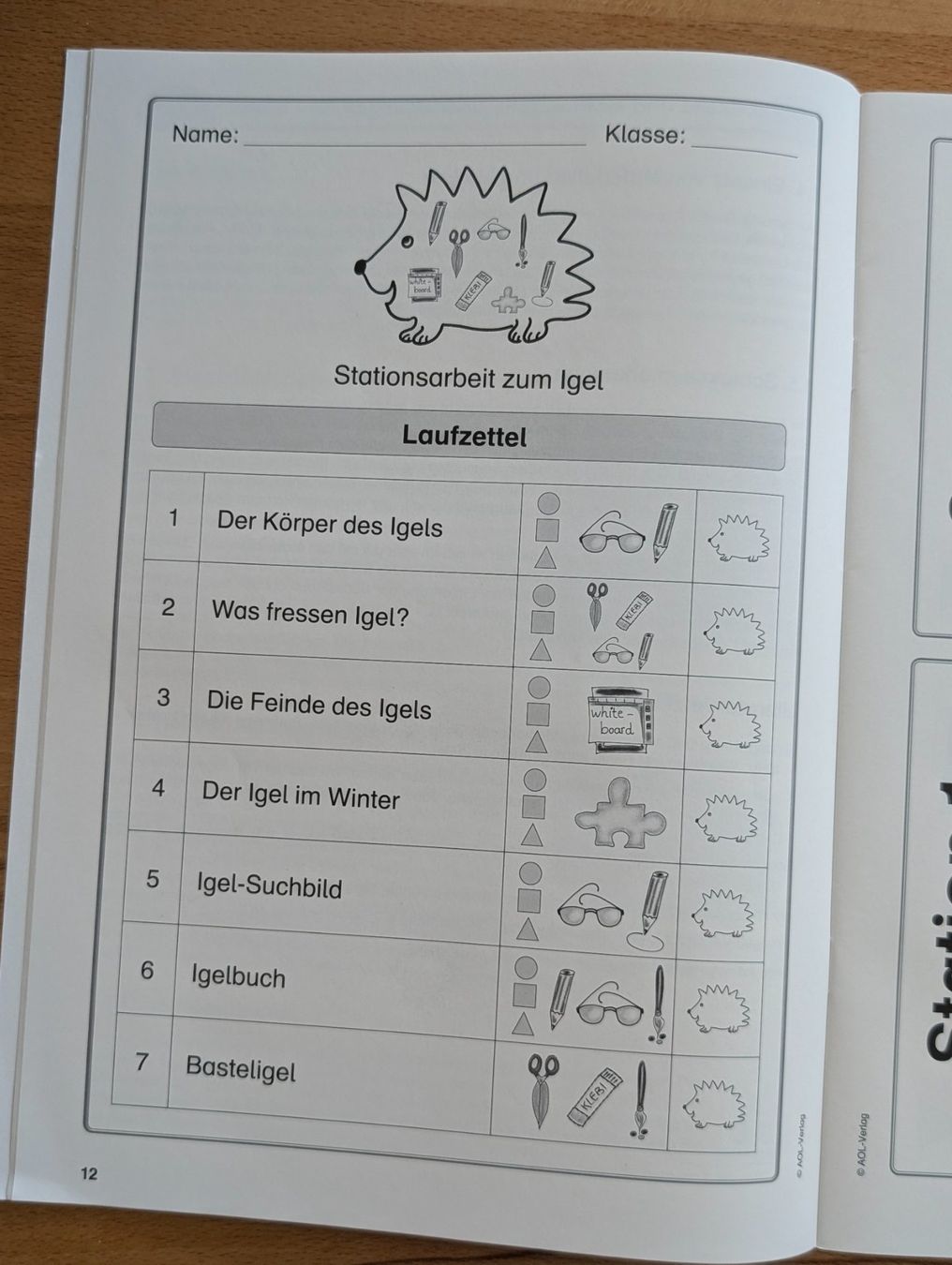 Libri: Didaktisches Material: Der Igel Klasse 1 mit CD – Usato da Weite venduto da Nur63 3