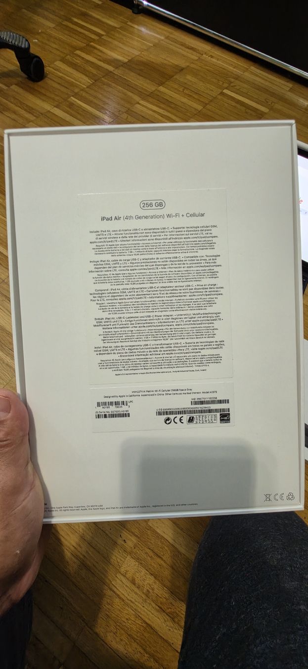 Apple Tablet PC: iPad Air 256G 4G – Usato da Oberglatt ZH venduto da mirovalenta 9