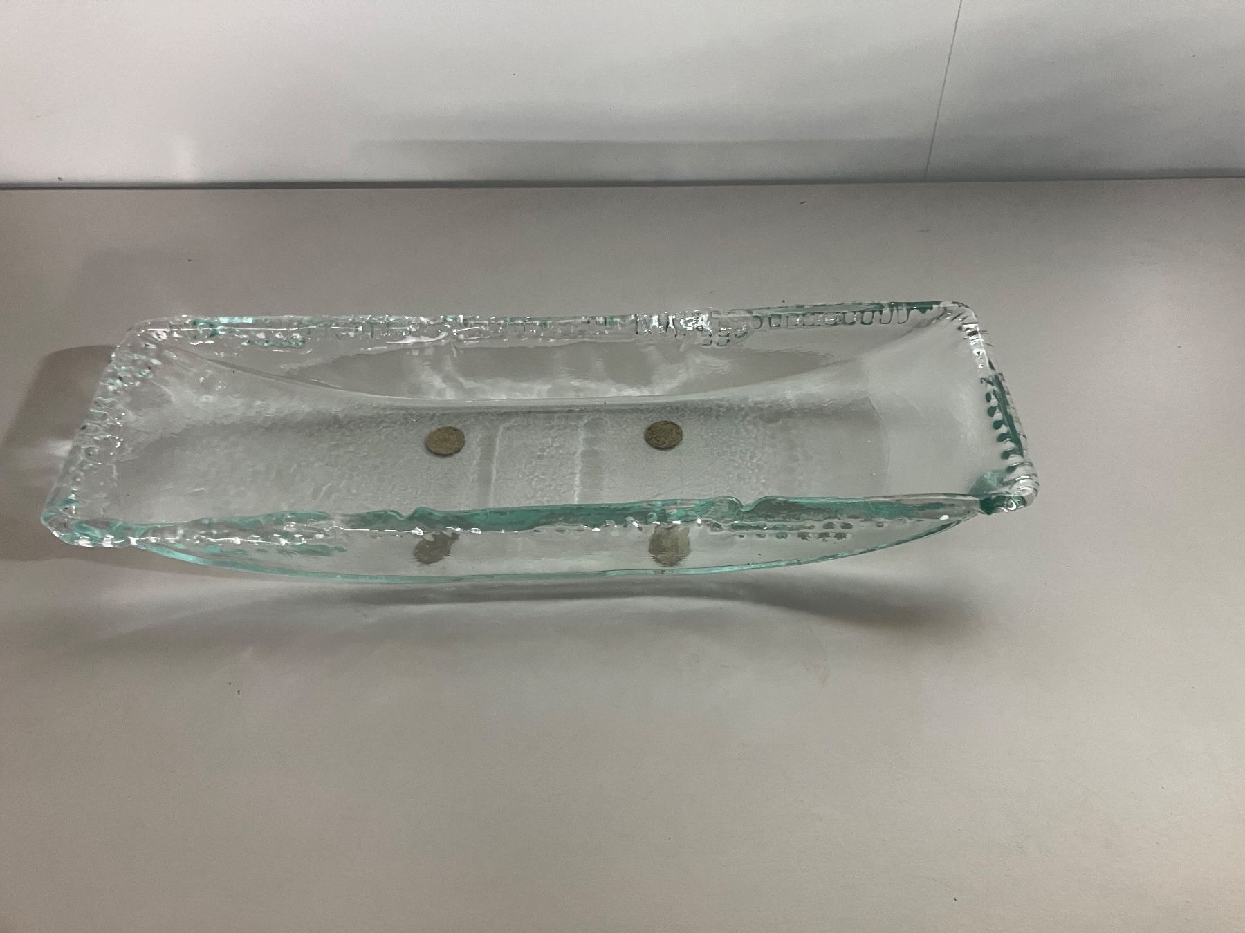 Ciotole: Früchteschale Glas, schmal – Usato da Winterthur venduto da efant12
