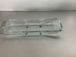 Früchteschale Glas, schmal