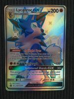 Pokemon Lycanroc GX Shiny Hidden Fates