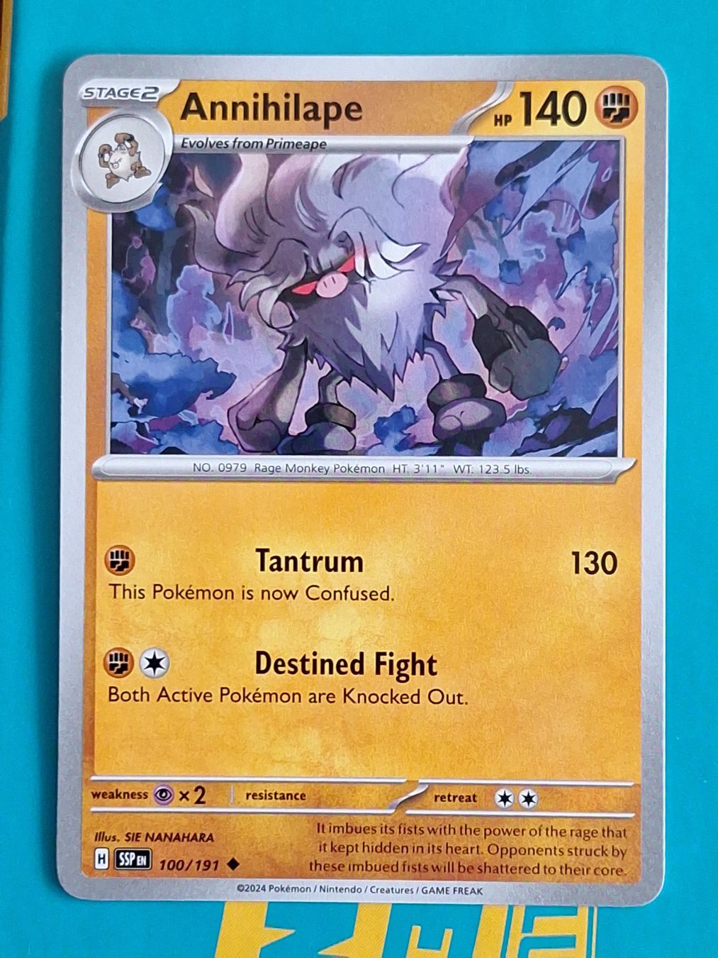 Pokémon Sammelbilder & Trading cards: Annihilape - Pokemon Surging Sparks – Gebraucht aus Altstätten SG von GGsGameshop