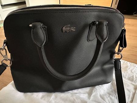 Elegante Lacoste Handtasche, Schwarz - Top Zustand!