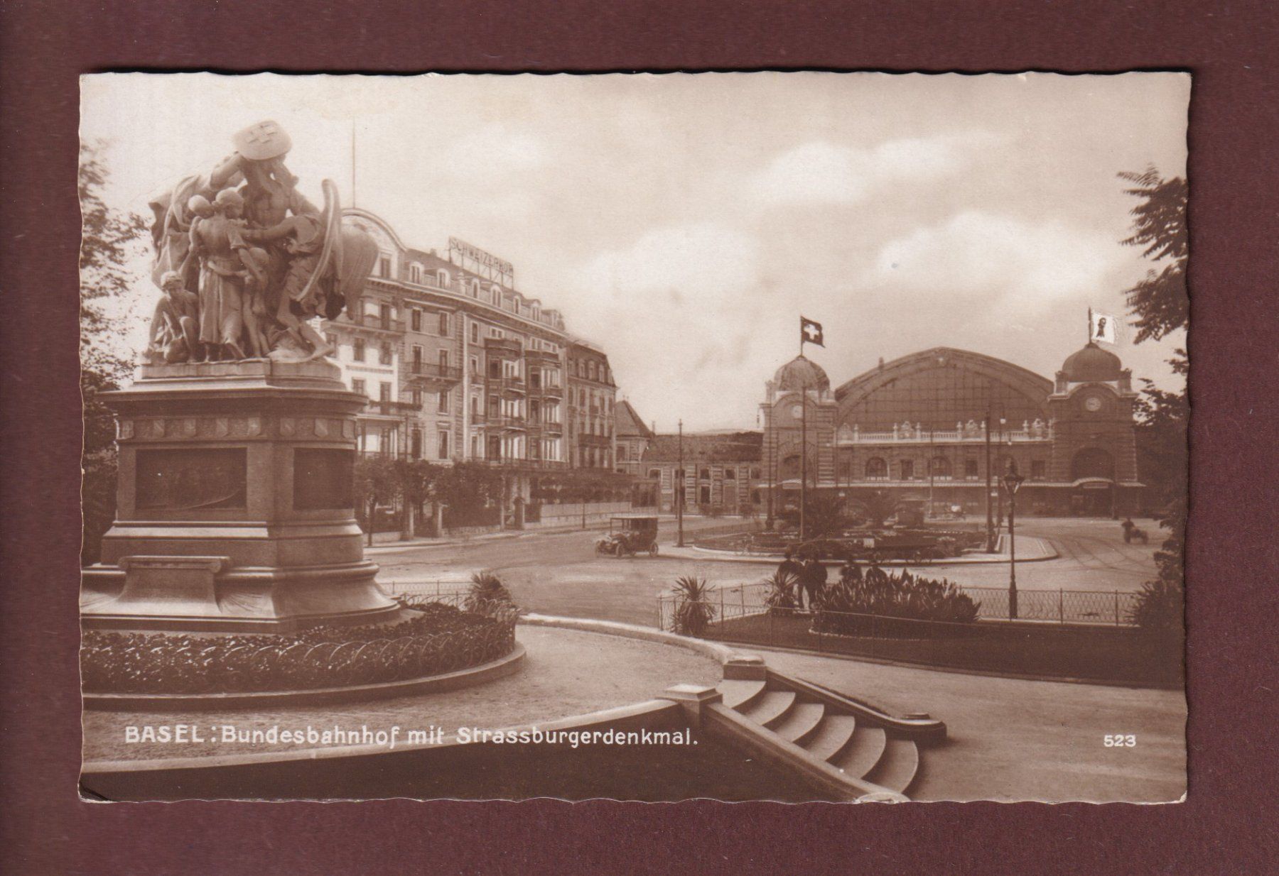 Ansichtskarten: BASEL - Bundesbahnhof – Gebraucht aus Pully von nicecards