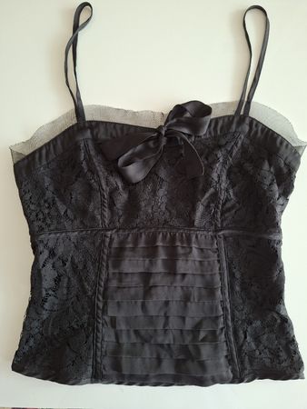 Top style corset Morgan noir