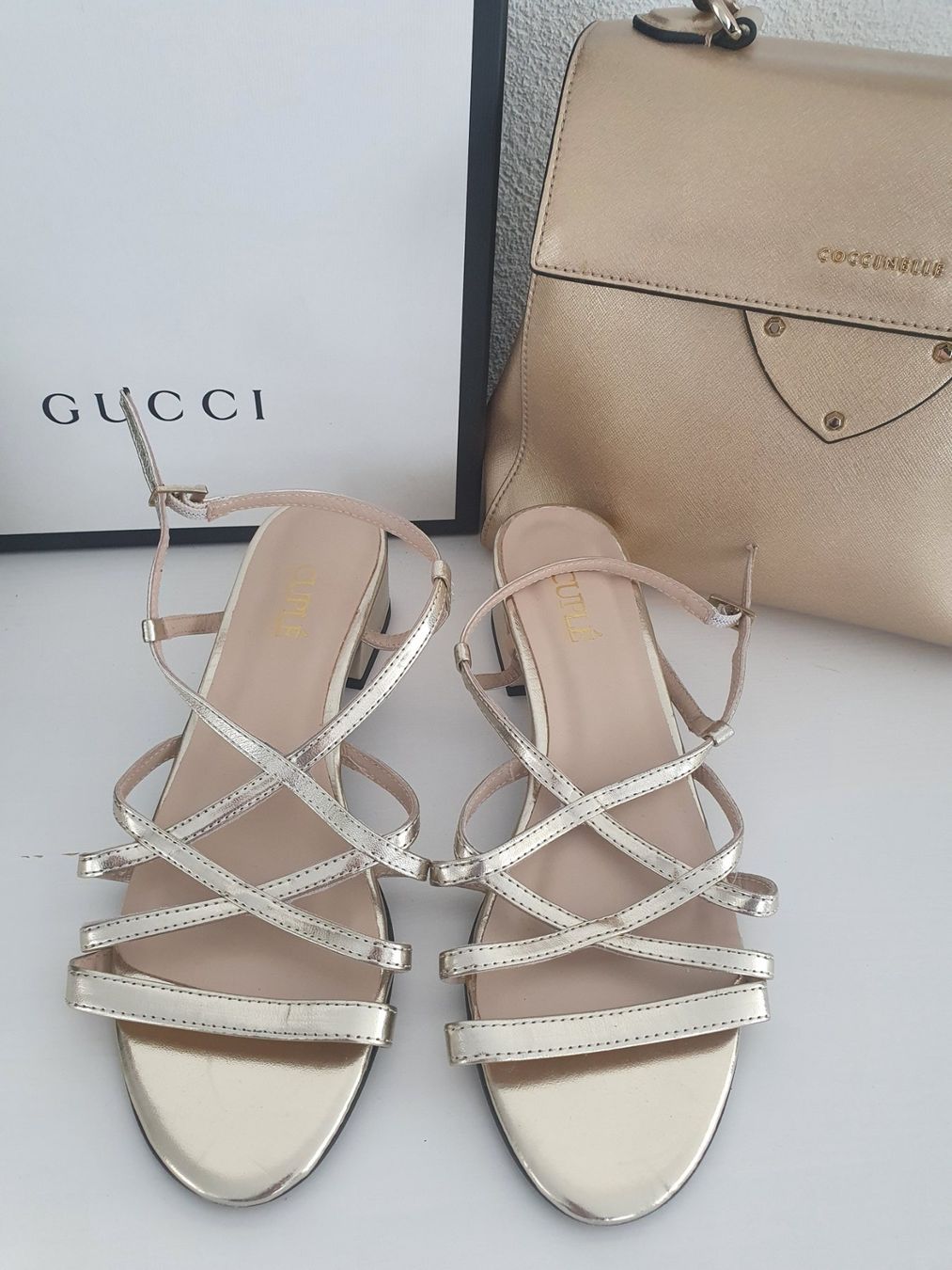 Damenschuhe: Schuhe Cuple, Leder, Größe 40, gold – Neu und originalverpackt aus Zuchwil von ger_ws6t 1