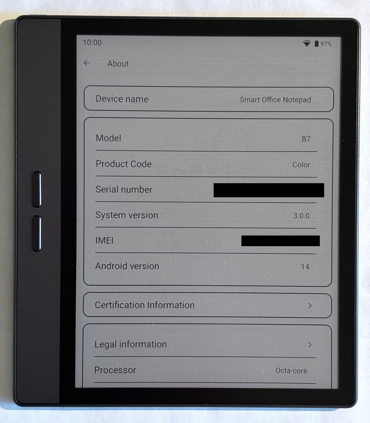 Tablet PC: Bigme B7, 7-Zoll E-Ink farbig, Android 14, 4G/LTE-Support – Gebraucht aus Zürich von dasaeg 8