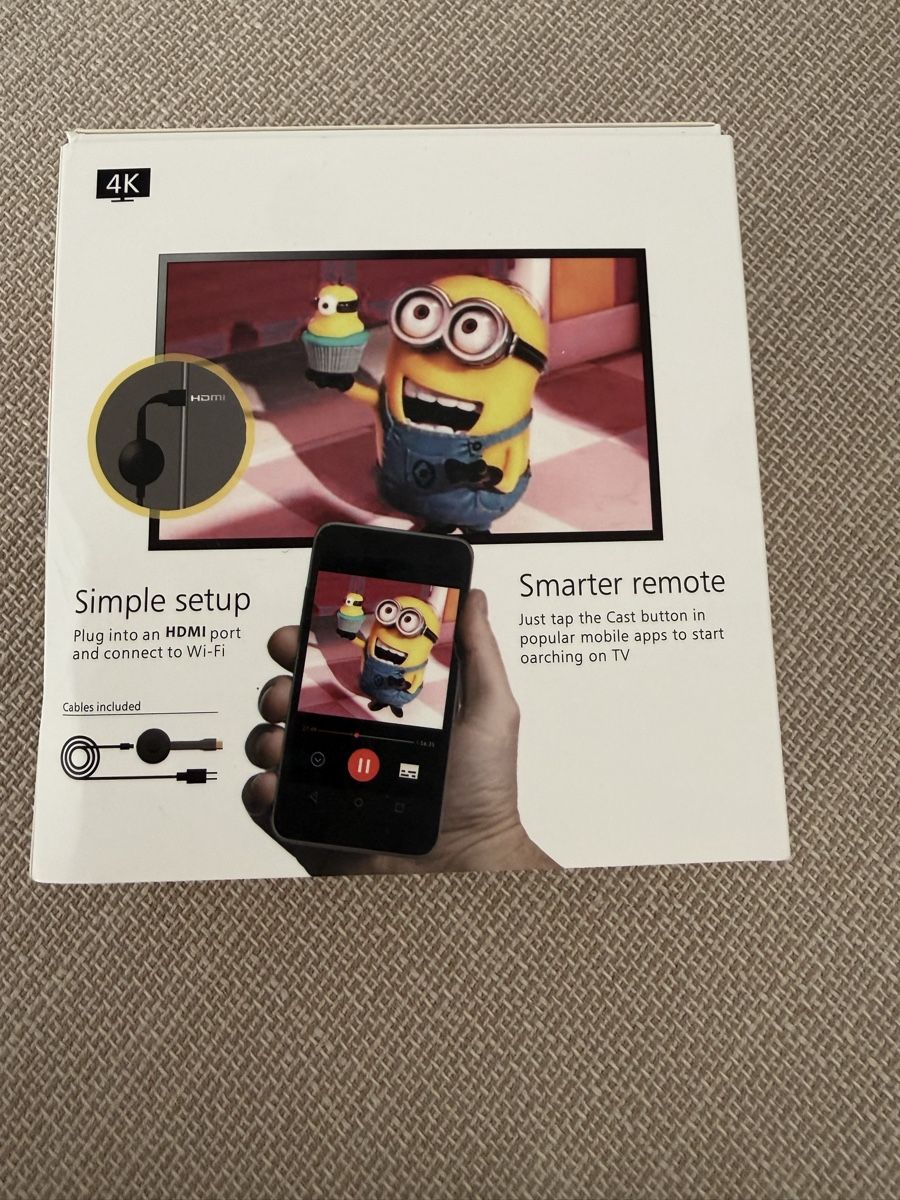 Google Audio- & Mediensysteme: Google Chromecast Streaming Device 4K in Originalbox – Neu (gemäss Beschreibung) aus Schübelbach von cha_8x7x 3