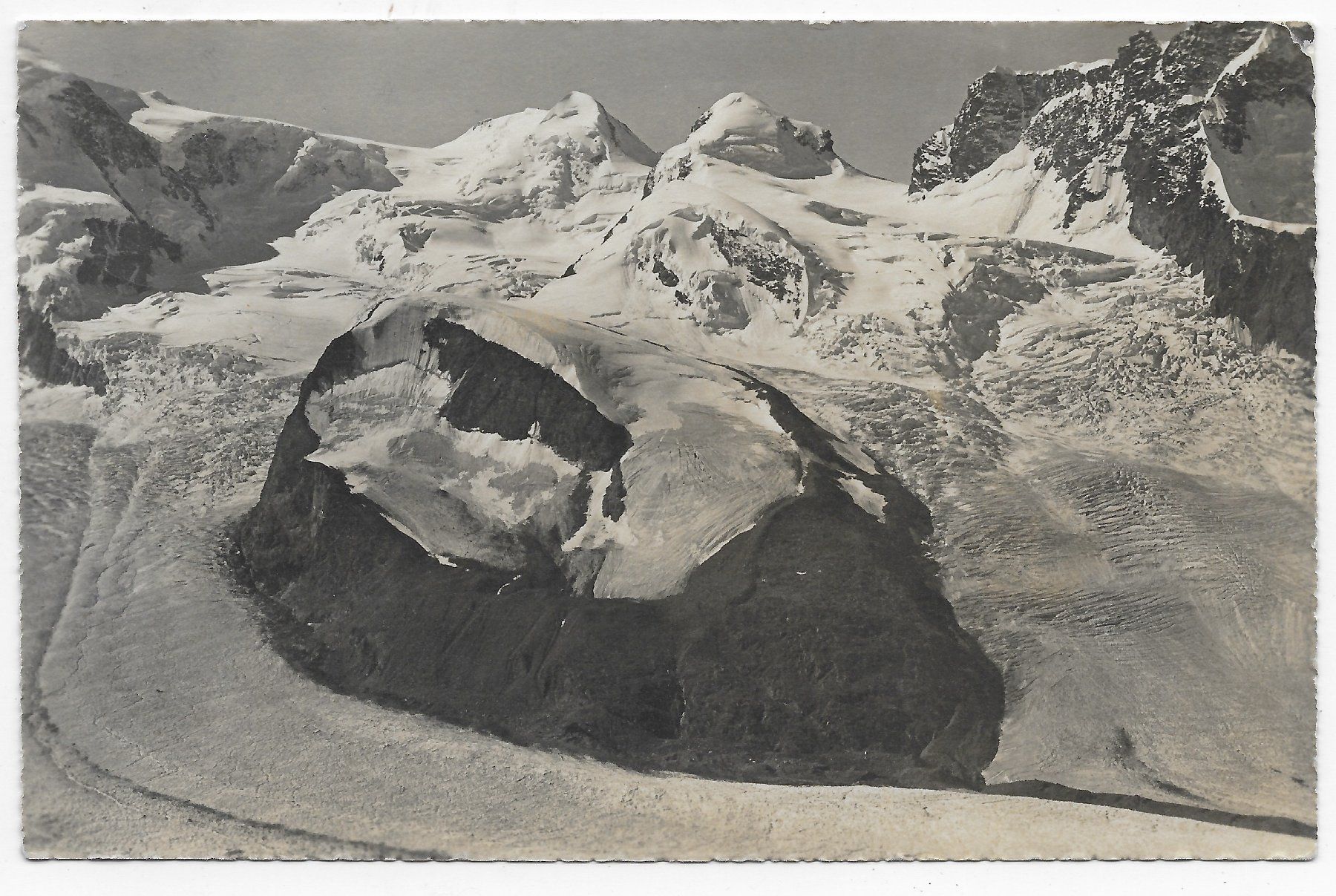 Cartoline postali: Gornergrat: Castor & Pollux- Breithorn – Usato da Hefenhofen venduto da Richsalz