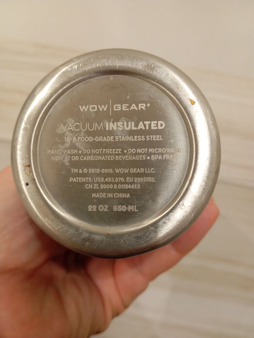 Borracce & Thermos: Wow Gear Trinkflasche Isoliert mit Deckel 650ml – Nuovo e nell'imballaggio originale da Tobel venduto da Jorca 2
