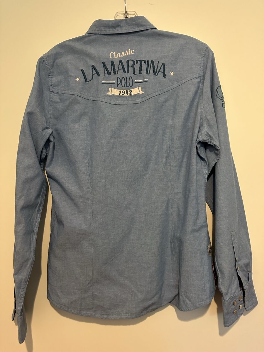 Blusen: La Martina Hemd, Gr. 4 hellblau, Top Zustand – Gebraucht aus Uster von sus_s85n 1