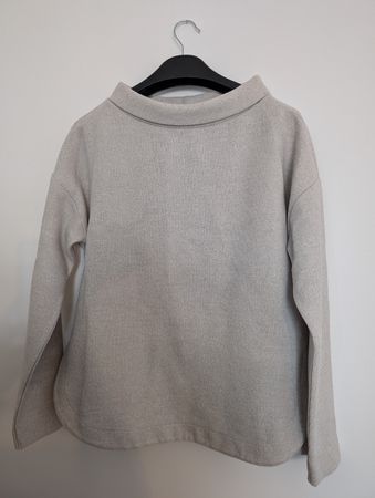 Someday Pullover Damen Gr. 36 beige mit Seitenschlitz