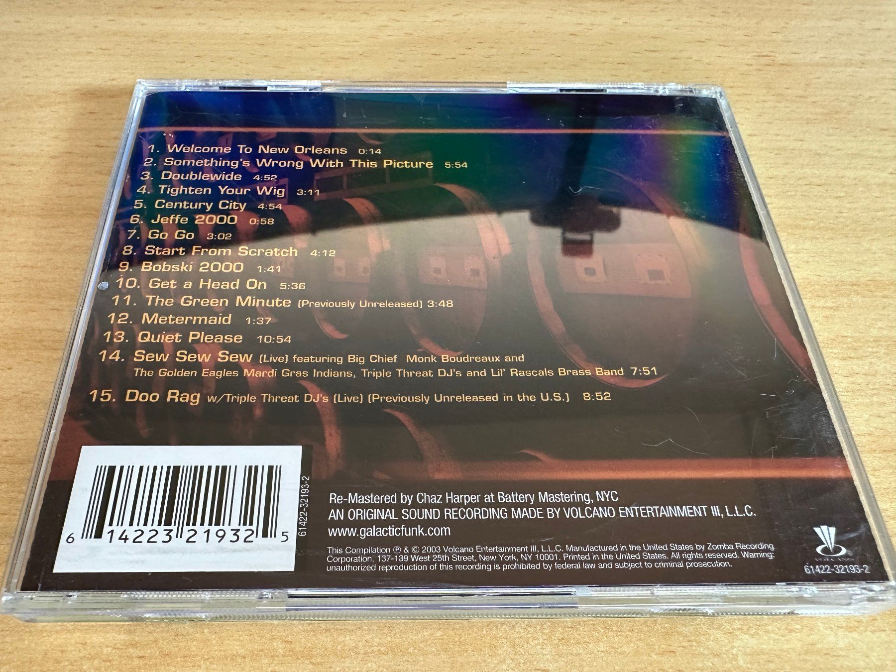 CD: Galactic – Vintage Reserve – Usato da Rikon im Tösstal venduto da Alpenmutz 1